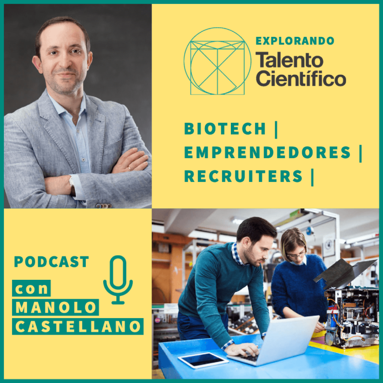 Portada del podcast de Talento Científico con Manolo Castellano