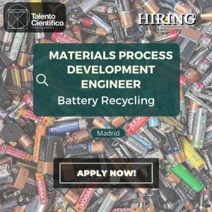 Lee más sobre el artículo Materials Engineer (Sustainable Chemistry)