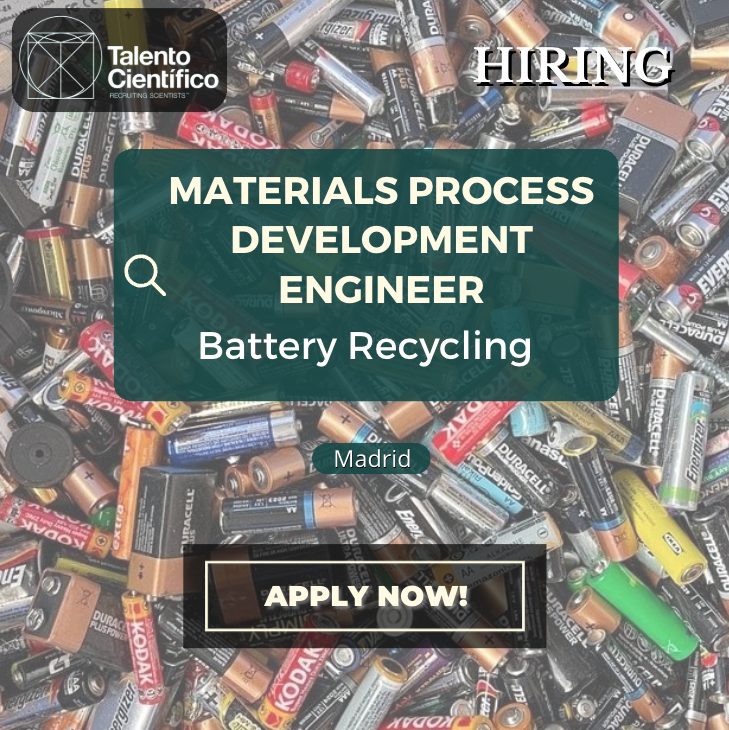 En este momento estás viendo Materials Engineer (Sustainable Chemistry)