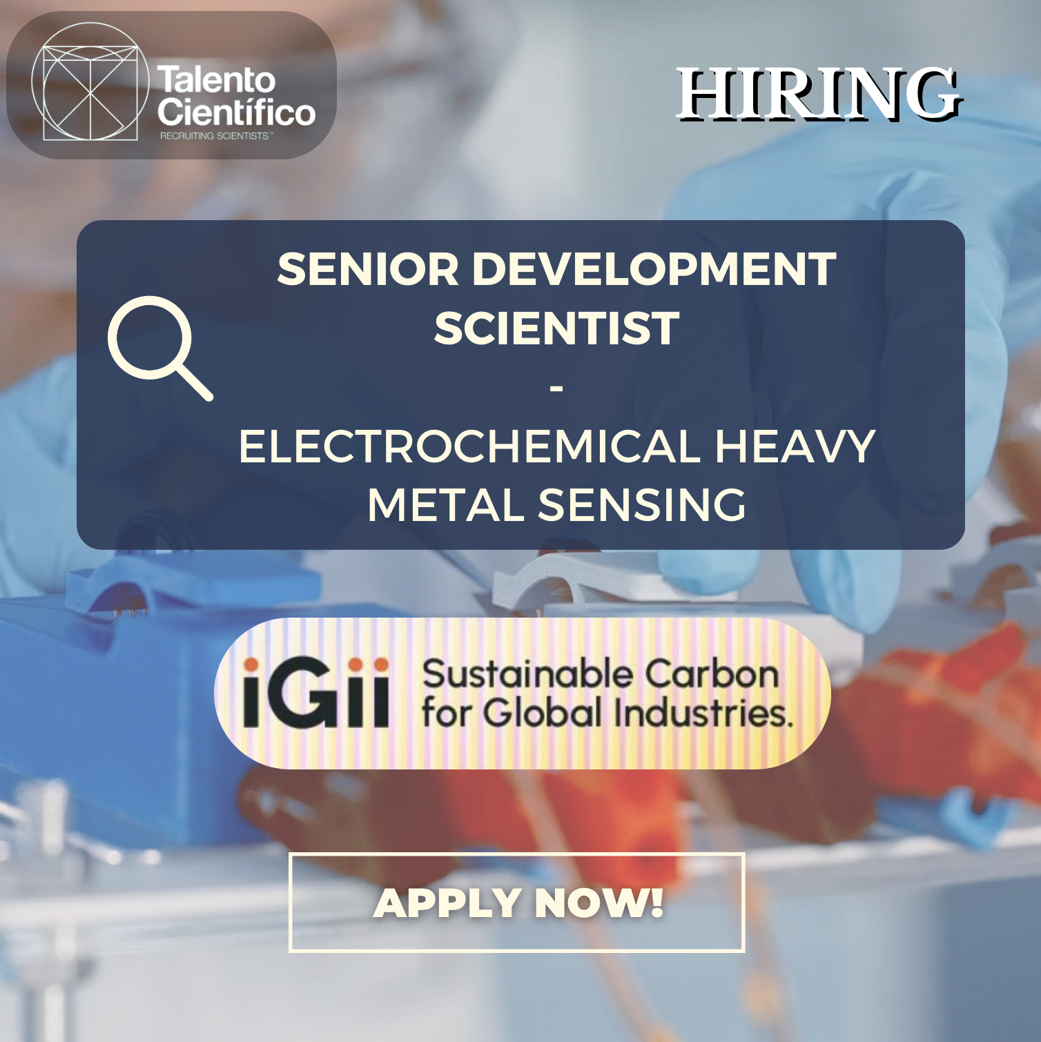 En este momento estás viendo Senior Development Scientist – Electrochemical Environmental & Heavy Metal Sensing